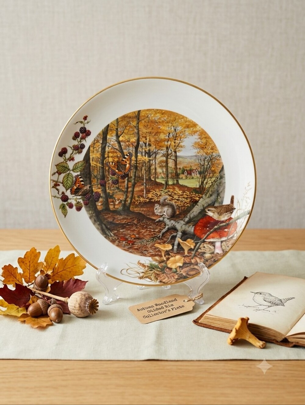 Vintage 1979 Royal Worcester Autumn October Plate